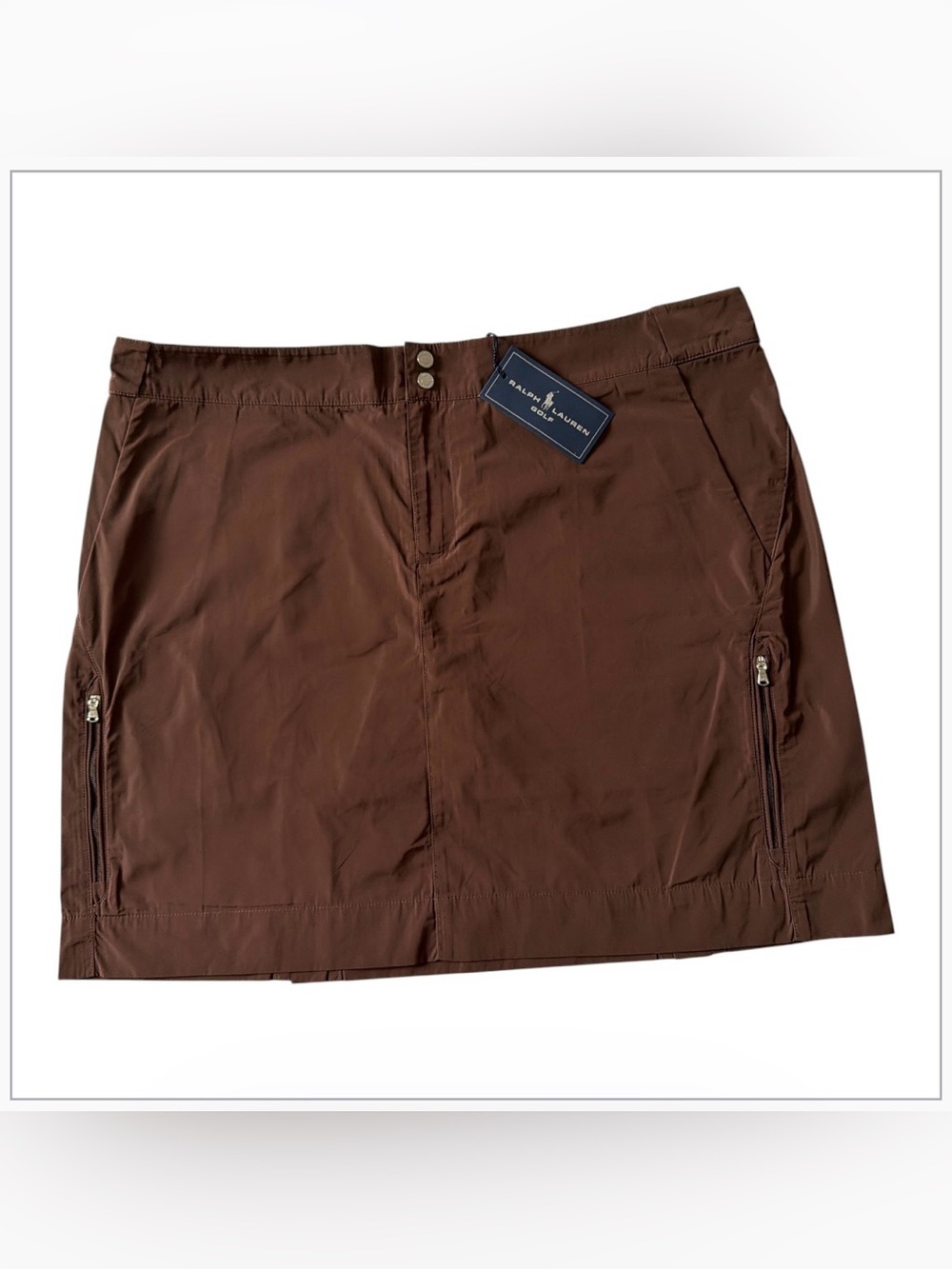 Ralph Lauren Golf Brown Chocolate Skort – Size 14 – NWT